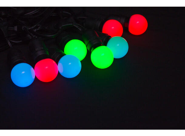 LUCENTI Vinci TOPAZ LED pære RGBW dimbar IP65. E27 sokkel