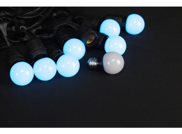 LUCENTI Vinci TOPAZ LED pære RGBW dimbar IP65. E27 sokkel