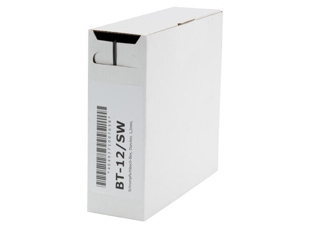 SOMMER BT-12/SW Krympestrømpe, 12 meter 1,2mm, sort