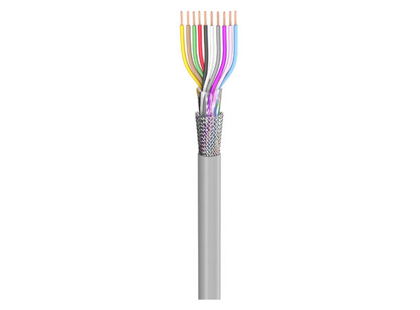 SOMMER Control Flex Kontrollkabel 10 x0,14mm², PVC FH, Ø 6,10mm, grå, Eca