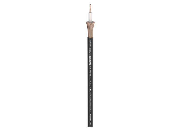 SOMMER Focusline LC CPR Videokabel 1 x 0,60, PVC Ø 6,20 mm, sort, Eca