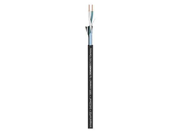 SOMMER Isopod SO-F22 Patchkabel 2 x 0,22 mm², PVC Ø 3,30 mm, sort