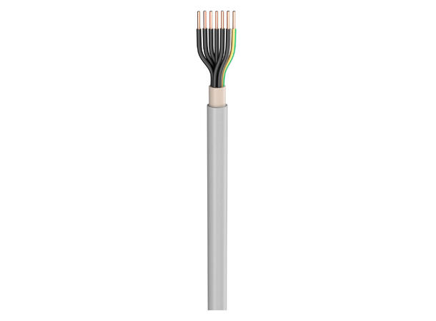 SOMMER NYM-O Strømkabel 7x 1,50mm², PVC FH, Ø 10,70mm, grå
