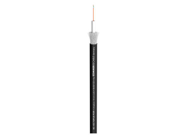 SOMMER Octopus-G Fiberkabel, OM2 8 x 50/125 µm OM2, FRNC / LSZH, sort