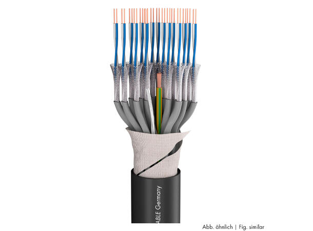 SOMMER Quantum QMC32 Multikabel SPVC, sort | 2 x 0,14 mm², 32 par