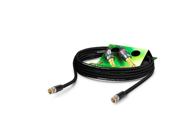 SOMMER SC-Vector 0.8/3.7, HD-SDI 1m. Sort. Neutrik BNC