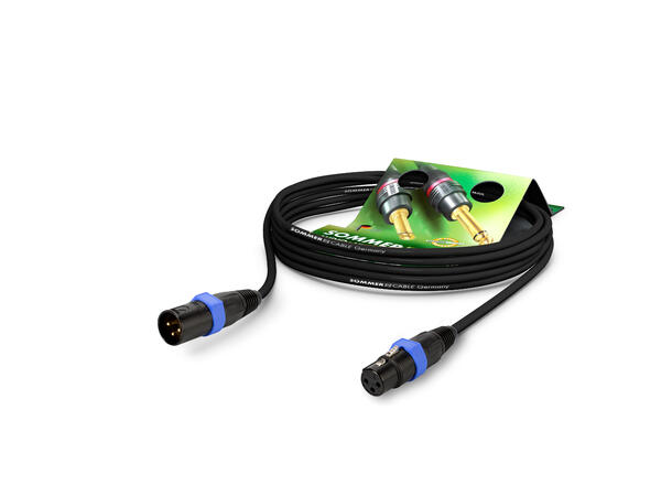 SOMMER SC35U Mikrofonkabel, 10m 2x0,25 mm², XLR/XLR, NEUTRIK, blå ring