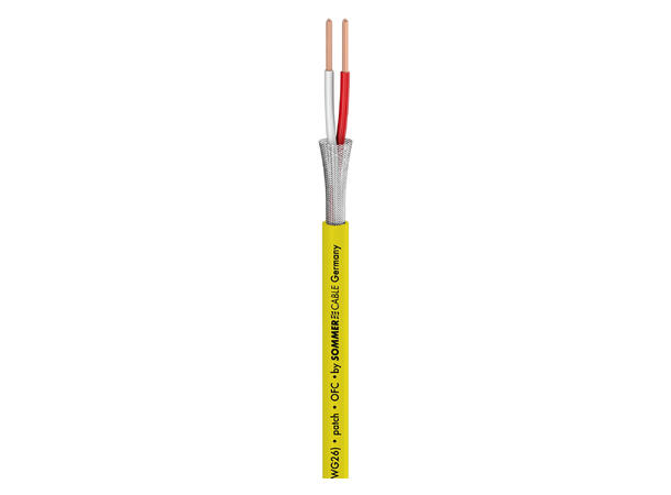 SOMMER Scuba 14 Mikrofonkabel 2 x 0,14 mm², PVC Ø 3,80 mm, gul