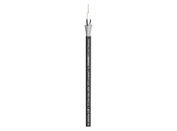 SOMMER Slimline Videokabel 1 x 0,60, FRNC Ø 4,20 mm, sort