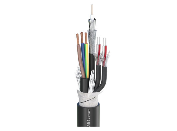 SOMMER Transit MC 123 HD Videokabel power/video/audio, PVC Ø 14,20 mm, sort