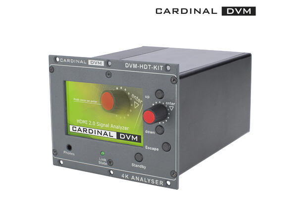 CARDINAL DVM DVM-HDT-KIT Testverktøy for HDMI, 4K. Rackmonterbar