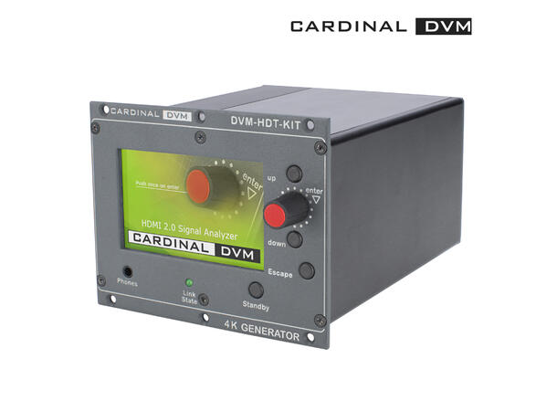 CARDINAL DVM DVM-HDT-KIT Testverktøy for HDMI, 4K. Rackmonterbar