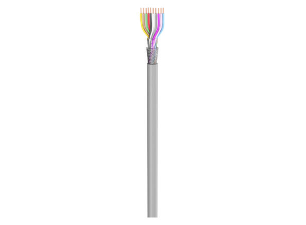 SOMMER Control Flex Kontrollkabel 10 x0,25mm², PVC FH, Ø 6,90mm, grå, Eca