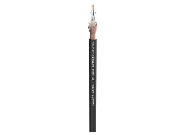 SOMMER Galileo 238 Mikrofonkabel 2 x 0,38 mm², PVC Ø 7,00 mm, sort