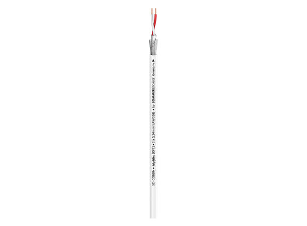 SOMMER Goblin Mikrofonkabel 2 x 0,14 mm², PVC, hvit