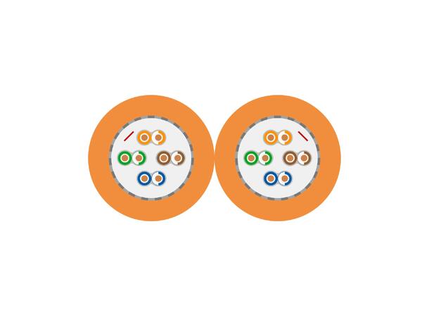 SOMMER Mercator CAT.7 DUPLEX 2 x CAT.7, FRNC, 17 x 8,5 mm, oransje
