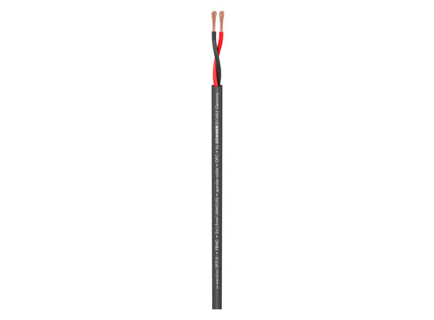 SOMMER Meridian I SP215 CPR Høyt.kabel 2 x 1,50 mm², FRNC Ø 6,80 mm, sort, Cca