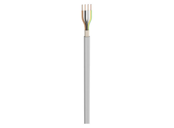 SOMMER NYM-J Strømkabel 4x 1,50mm², PVC FH, Ø 9,00mm, grå, Eca