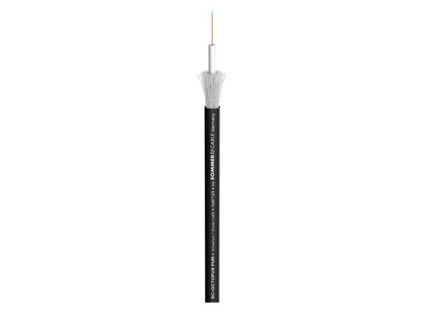 SOMMER Octopus-G Fiberkabel, OS2 4 x 9/125 µm OS2, FRNC / LSZH, sort