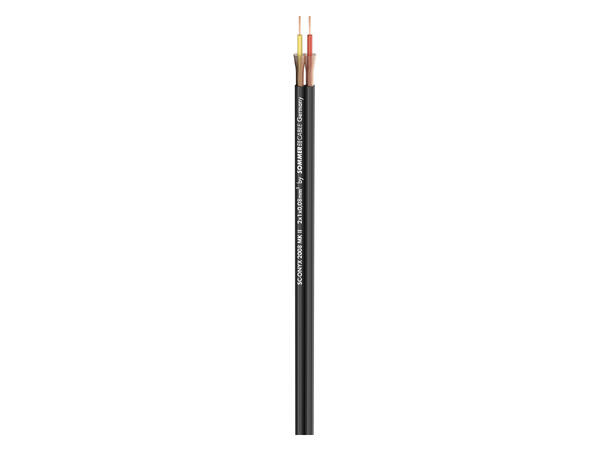 SOMMER Onyx 2008 Instrumentkabel 2 x 1 x 0,08 mm², PVC, 5,9 x2,6 mm, sort