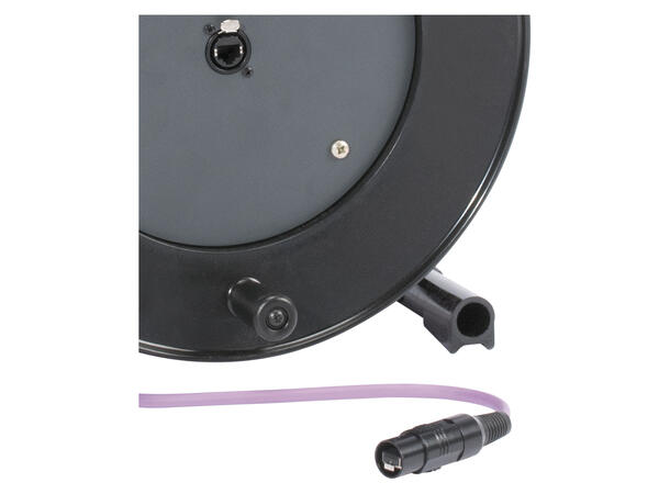 SOMMER SC-MERCATOR CAT.7 PUR kabel 70m. Sort med sort fargering på plugg