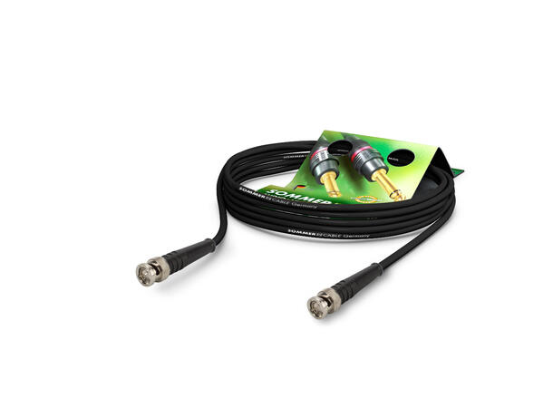SOMMER SC-Vector 0.8/3.7, HD-SDI 1m. Sort. Damar+Hagen BNC