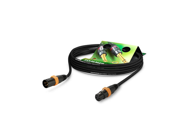 SOMMER SC35U Mikrofonkabel, 10m 2x0,25 mm², XLR/XLR, NEUTRIK, oran. ring