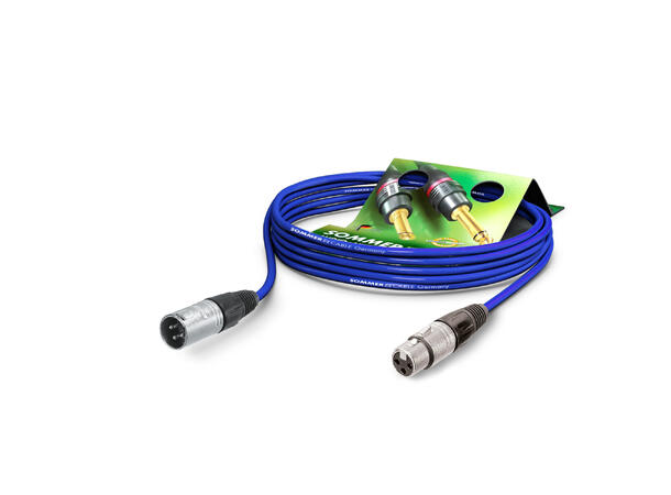 SOMMER SG01 Mikrofonkabel, 10m, blå 2 x 0,22 mm² | XLR / XLR, NEUTRIK
