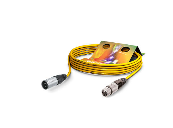 SOMMER SG01 Mikrofonkabel, 5m, gul 2 x 0,22 mm² | XLR / XLR, NEUTRIK