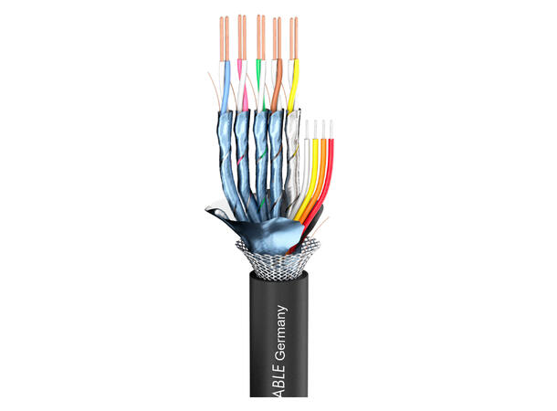 SOMMER Transit HS HDMI/Ether. Videokabel 1 x 0,50, PVC Ø 9,60 mm, sort
