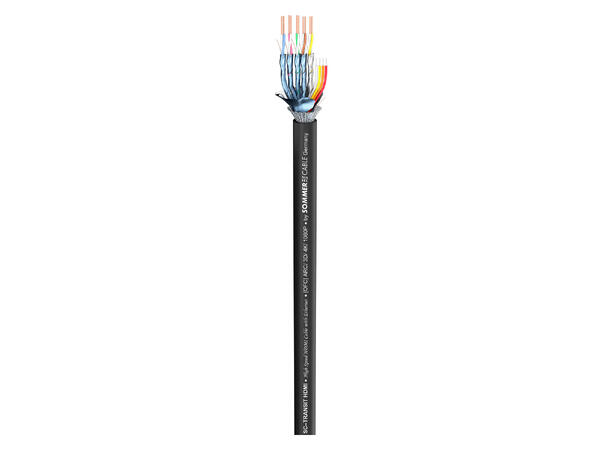 SOMMER Transit HS HDMI/Ether. Videokabel 1 x 0,50, PVC Ø 9,60 mm, sort