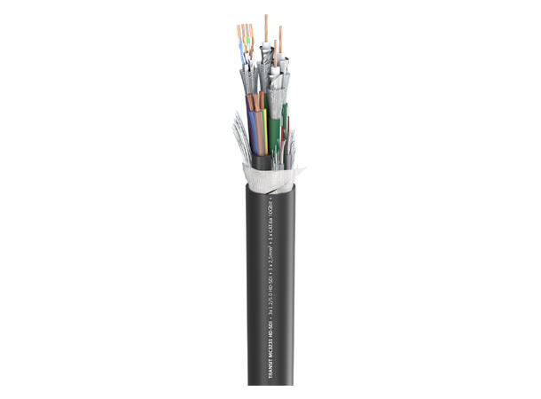 SOMMER Transit MC3231 HD-SDI Videokabel power/video/audio/CAT.7, Soft-PVC, sort