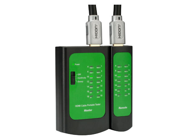 HICON HD-T Kabeltester for HDMI Sender og mottaker
