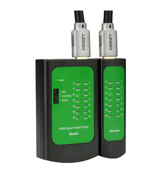 HICON HD-T Kabeltester for HDMI Sender og mottaker