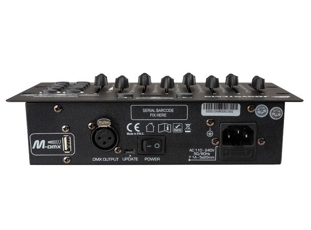 JB Systems EZ-CON 72 DMX-kontroller 72 kanaler. Innebygget strømforsyning
