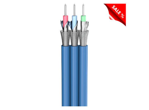 SOMMER Altera Split Videokabel video: 3 x 0,66, PVC, blå, uten påskrift