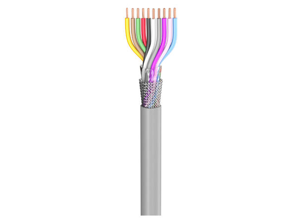 SOMMER Control Flex Kontrollkabel 10 x0,34mm², PVC FH, Ø 7,70mm, grå, Eca