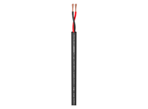 SOMMER Meridian I SP225 CPR Høyt.kabel 2 x 2,50 mm², FRNC Ø 8,20 mm, sort, Cca