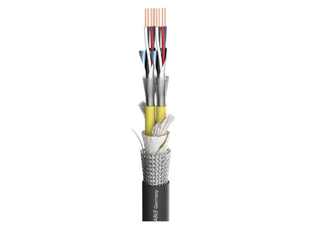 SOMMER Pegasus CMCK02 Multikabel SPVC, sort | 4 x 0,20 mm², 2 par