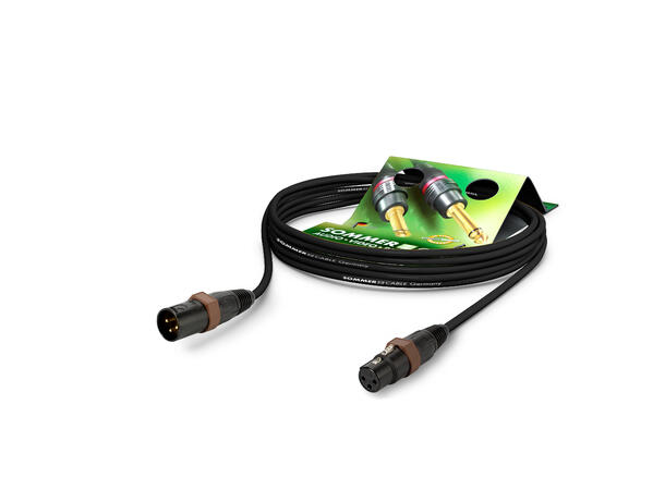 SOMMER SH35U Mikrofonkabel, 1m 3x0,20 mm², XLR/XLR, NEUTRIK, brun ring
