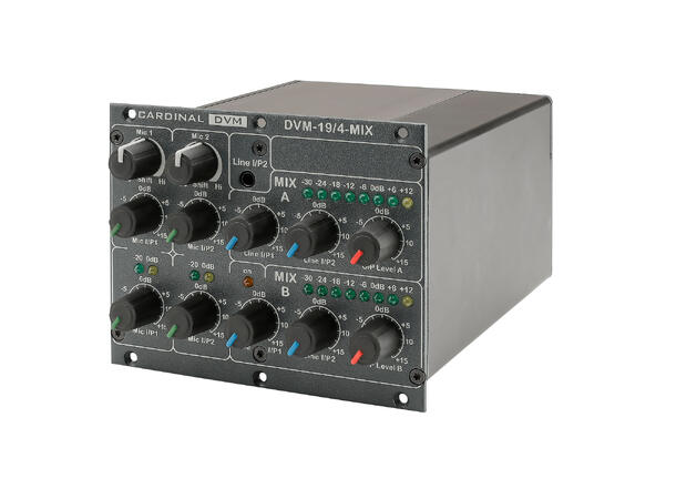 CARDINAL DVM DVM-194-MIX Analog mikser 2 x mik, 2 x stereo linje RCA