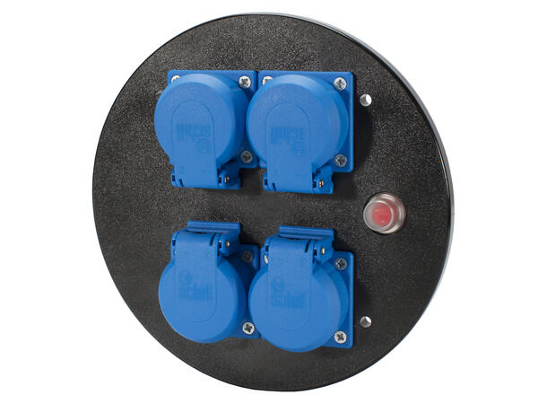 SCHILL KOMB.MD4 Plate med 4 x Schuko For GT310, HT og SK-Modeller