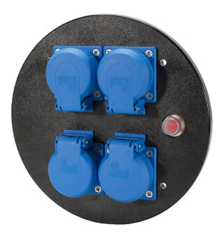 SCHILL KOMB.MD4 Plate med 4 x Schuko For GT310, HT og SK-Modeller