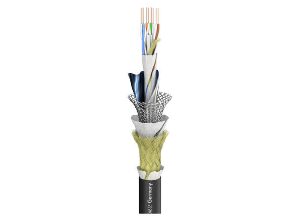 SOMMER Aqua Marinex CAT.6-kabel PUR-SR, Ø 8,30 mm, sort