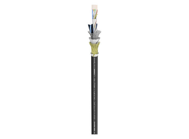 SOMMER Aqua Marinex CAT.6-kabel PUR-SR, Ø 8,30 mm, sort