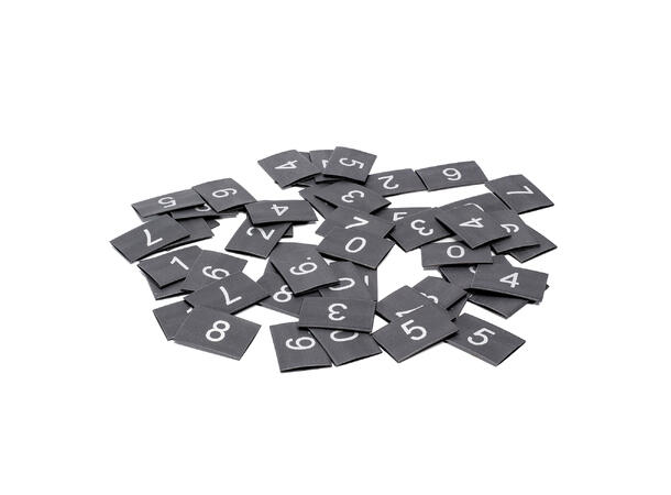 SOMMER BP Krympestrømpe nummerert 0-9 Ø10mm før krymp. 50 stk. (5 x 0-9)