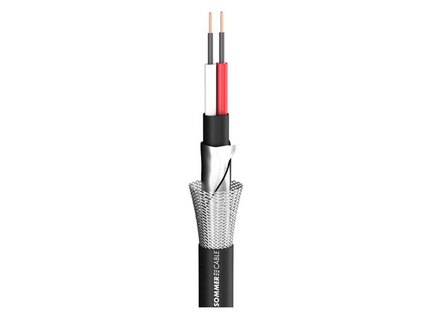 SOMMER Carbokab 225 Mikrofonkabel 2 x 0,25 mm², S-PVC Ø 7,60 mm, sort