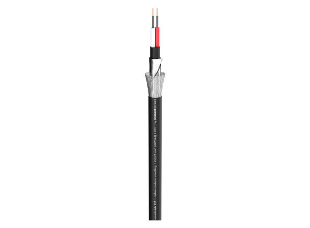 SOMMER Carbokab 225 Mikrofonkabel 2 x 0,25 mm², S-PVC Ø 7,60 mm, sort