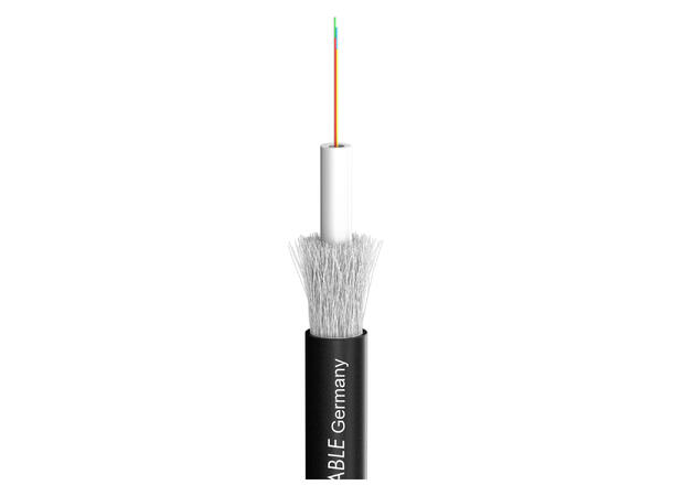 SOMMER Octopus-G Fiberkabel, OS2 4 x 9/125 µm OS2, PE, sort