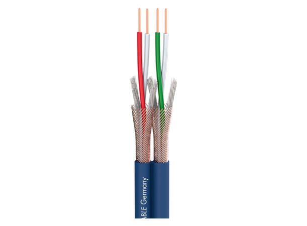 SOMMER Peacock MKII Mikrofonkabel 2 x 0,22 mm², S-PVC, 9,2 x 4,5 mm, blå
